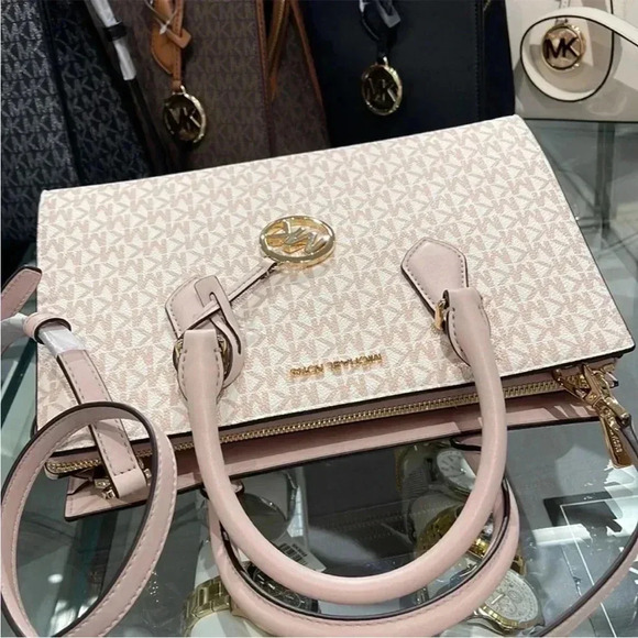 Michael Kors Sheila Medium Center Zip Satchel Bag - Picture 10 of 16